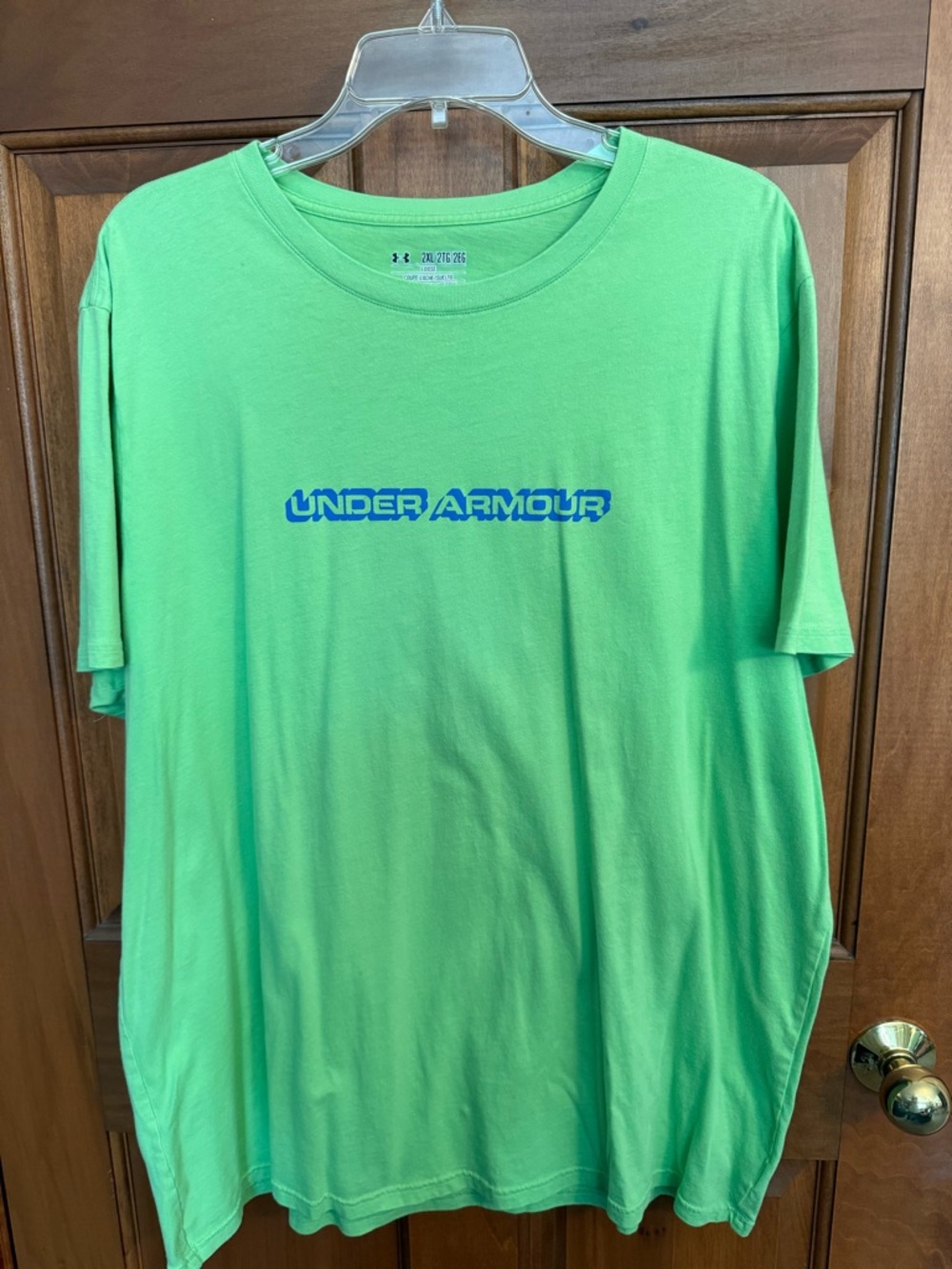 Under Armour Men’s Lime Green Short-Sleeve Logo Tee